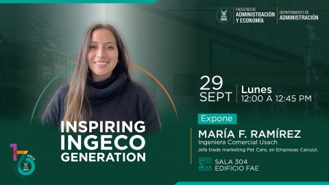 CICLO DE CHARLAS INSPIRING INGECO GENERATION: MARÍA FRANCISCA RAMÍREZ